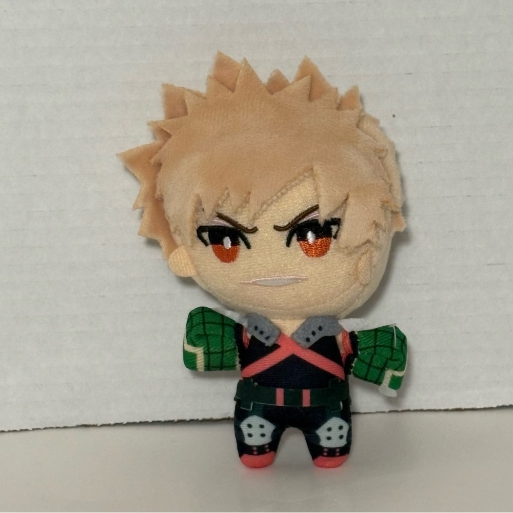 Small Katsuki Bakugo Plush My Hero Academia Anime With Suction Cup Hanger